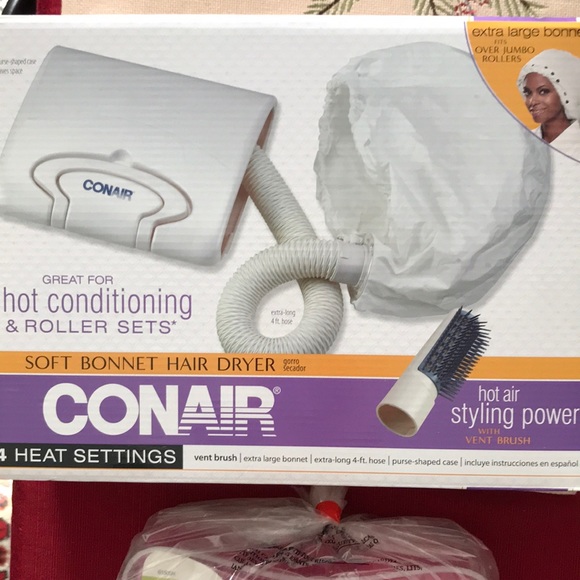 ConAir Accessories - New ConAir soft bonnet hair dryer and roller set